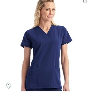 Medium Navy Jockey Scrub top.